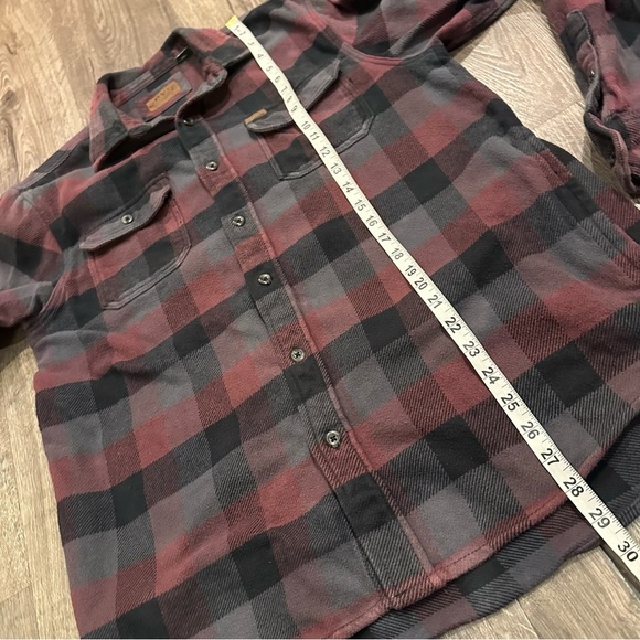 Orvis Big Bear Heavy Weight Plaid Flannel Shirt Jacket Shacket Hand Pockets M - Picture 11 of 12